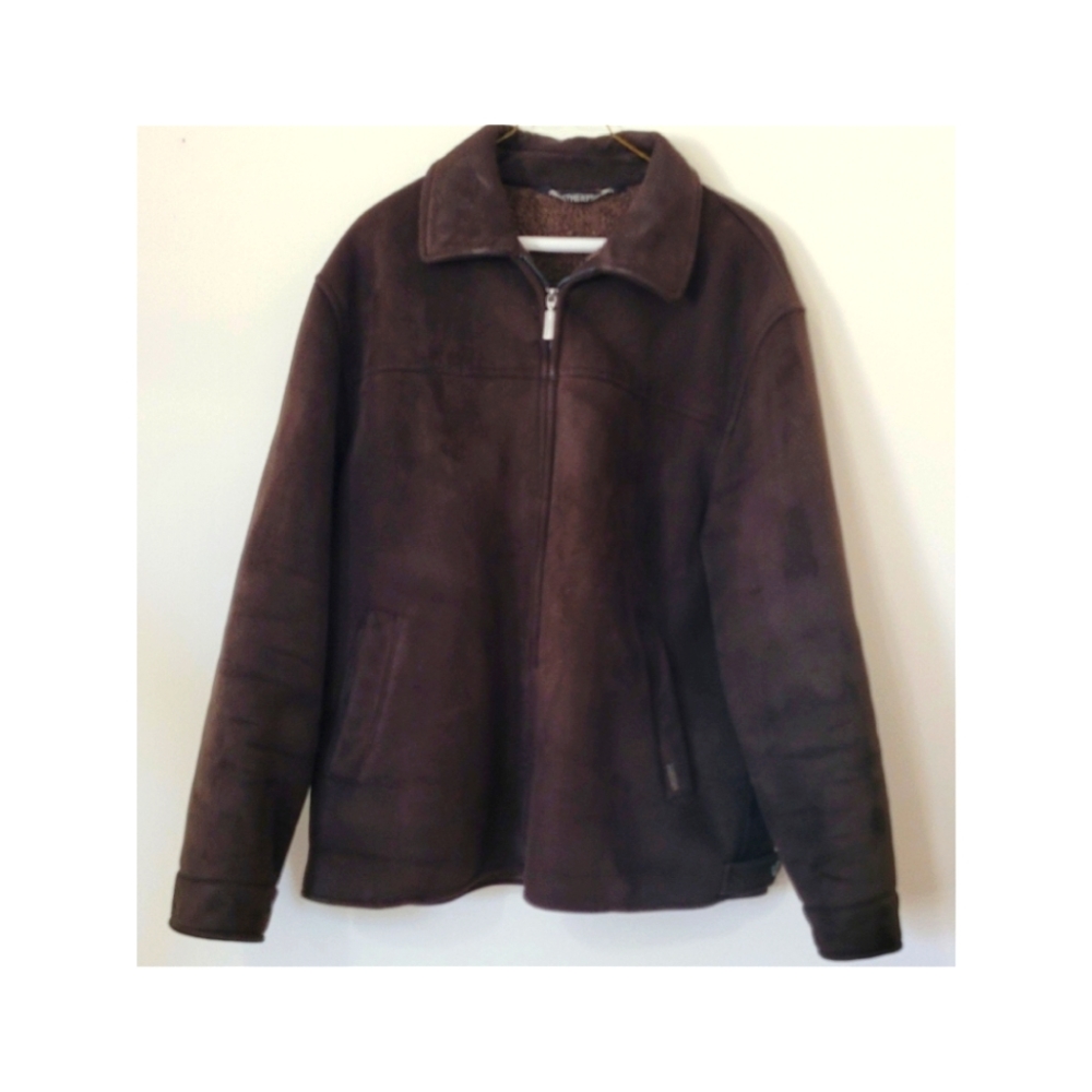 Weatherproof Men's Microsuede Jacket- Size Large